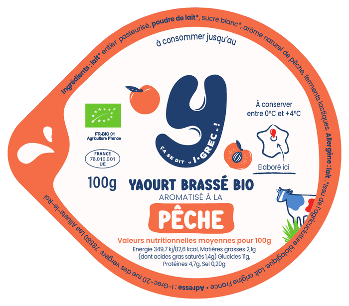 Opercule yaourt pêche